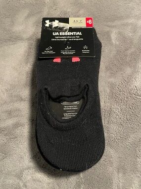 Under Armour UA Essential Women No-Show Socks - Black (6 Pack)